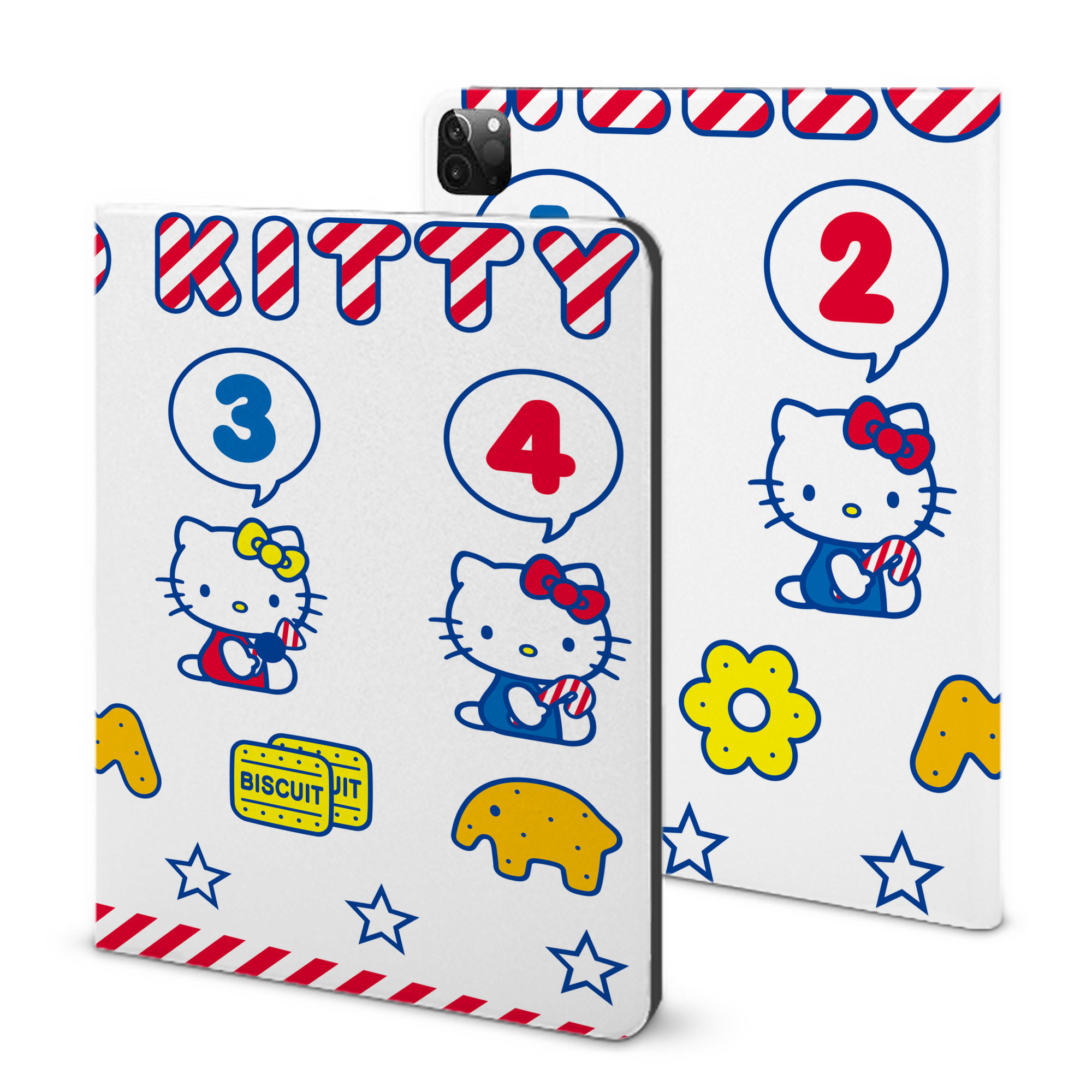 （画像用） Hello Kitty ハローキティ IPadケース ペンホルダー付き ブックスタイルデザイン